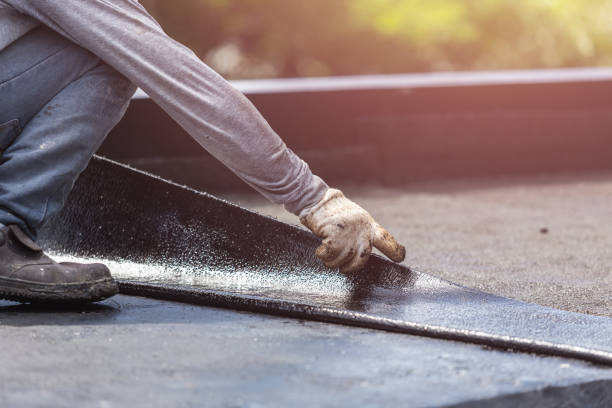 Professional Basement Waterproofing technician working in Kingsbury, IN
